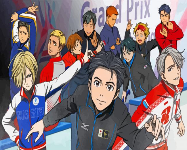 Yuri On Ice Anime paint by numbers