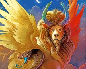 Aesthetic Chimera paint by numbers