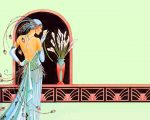 aesthetic deco lady paint by numbers