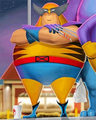 Aesthetic Fat Hero paint by number