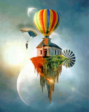 Aesthetic Floating Island paint by numbers