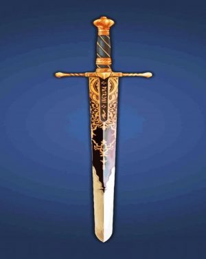Aesthetic Sword paint by number