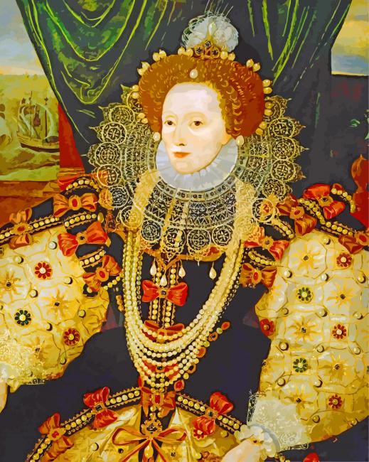 Armada Portrait Of Elizabeth paint by number