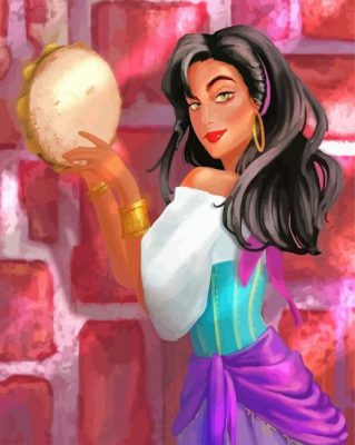 beautiful Esmeralda paint by number