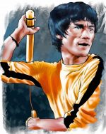 bruce lee art paint by numbers
