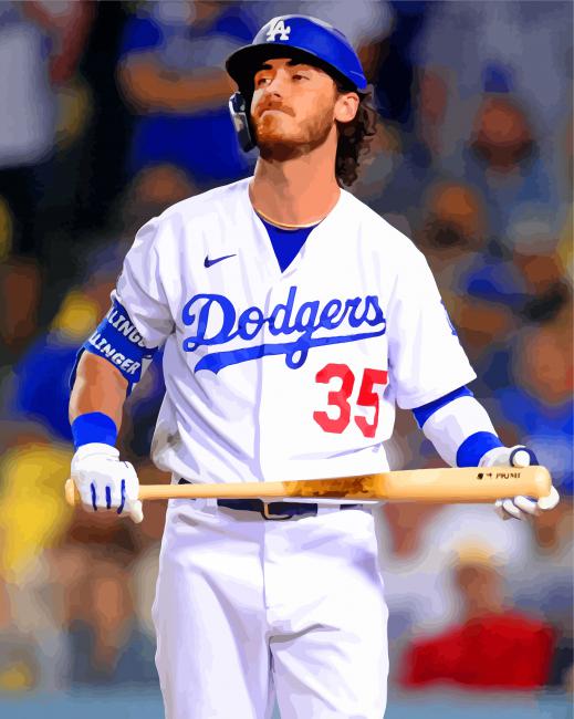 Cody Bellinger Baseball paint by number