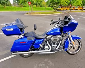Cool Superior Blue Motorcycle paint by numbers