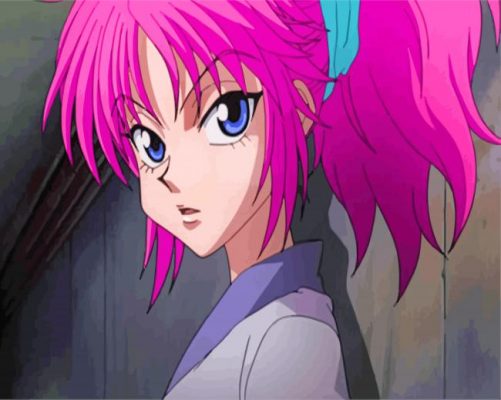 Cute Machi Komacine Anime paint by numbers