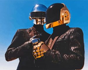 Daft Punk Electronic Duo paint by numbers