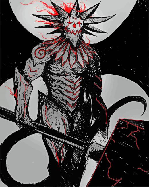 demon paint by numbers