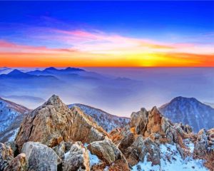 deogyusan national park paint by number