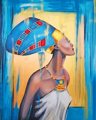 Egyptian Nefertiti paint by numbers