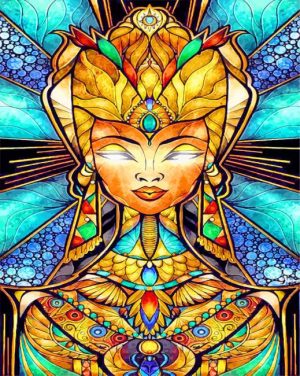 Egyptian Nefertiti paint by numbers