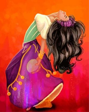esmeralda dancing paint by number