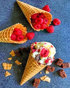 fruit Ice Creams paint by number