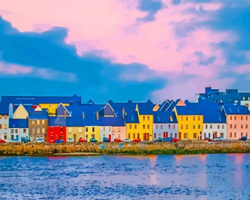 Galway Skyline Paint by number
