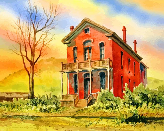 ghost town art paint by number