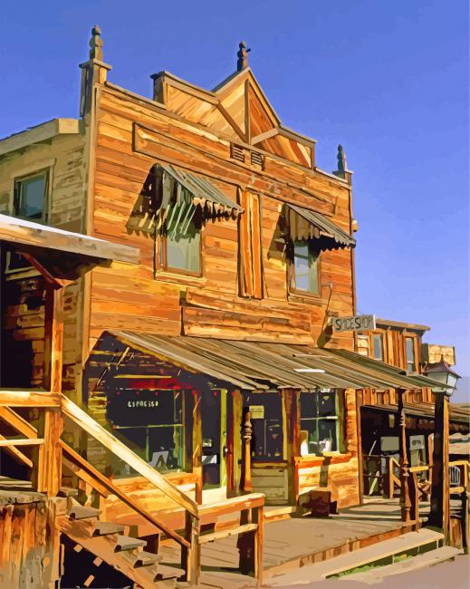 ghost town paint by number