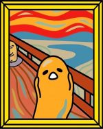 gudetama scream paint by numbers