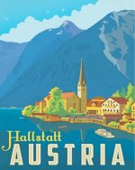 Hallstatt Austria Poster Paint By Numbers