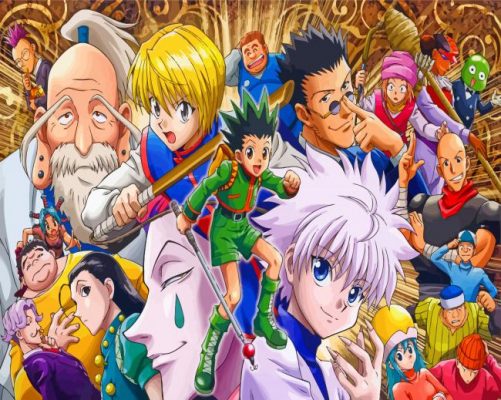 hunter x hunter anime paint by numbers