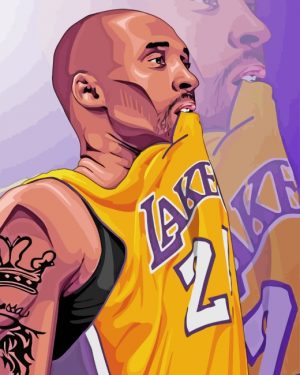 Kobe Bryant Player paint by number
