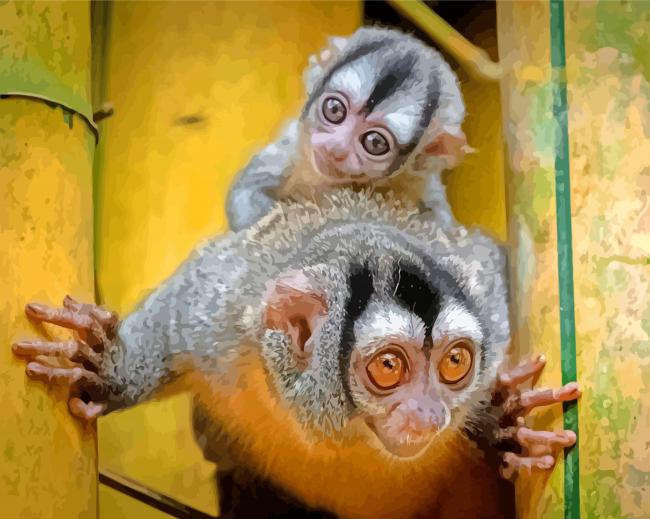 night monkeys paint by number