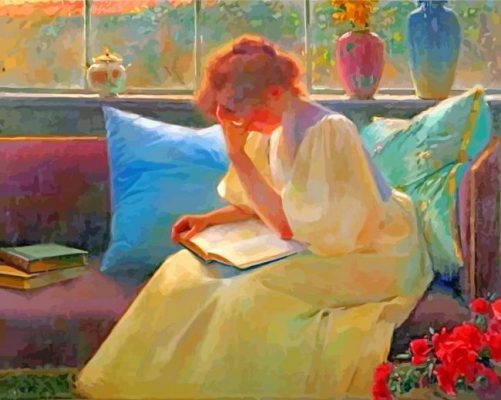 Overthinker woman paint by numbers