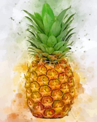 Aesthetic Pineapple paint by numbers 