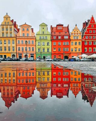 Poland Salt Market Square paint by number