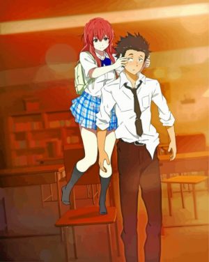 Silent Voice Shouko And Shoya paint by number