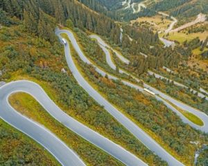 Silvretta Alpine Road paint by numbers