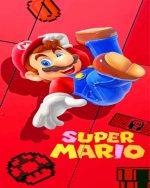 Super Mario Illustration paint by numbers