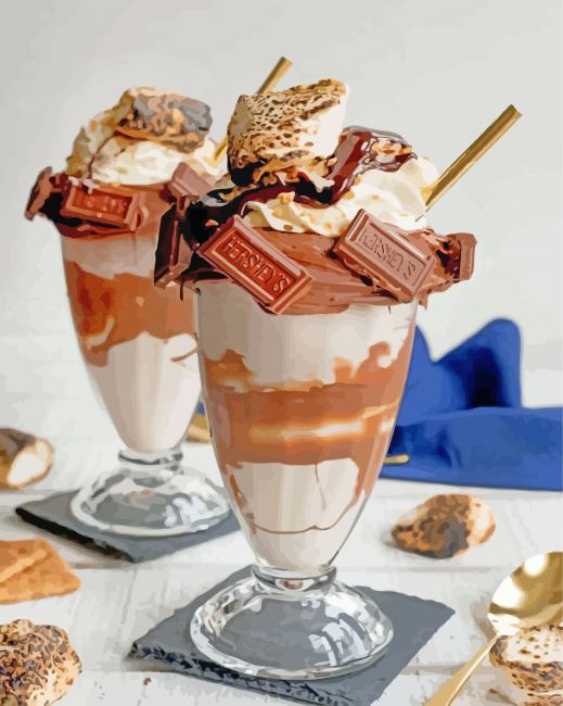 tasty Ice Creams paint by numbers