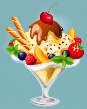 Tasty Ice Cream paint by number