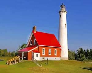 Tawas Point State Park Michigan paint by numbers