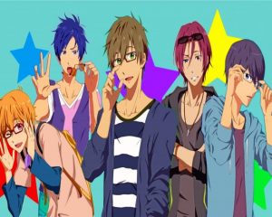 The Japanese Anime Free Characters paint by numbers