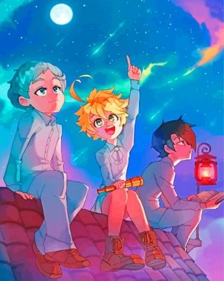 The Promised Neverland Characters paint by number