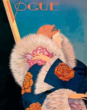 vintage vogue poster paint by numbers