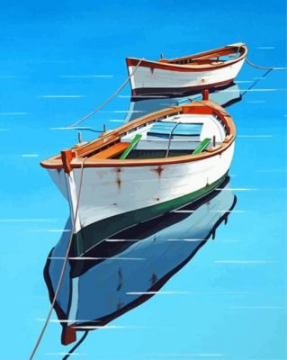 white skiff paint by numbers