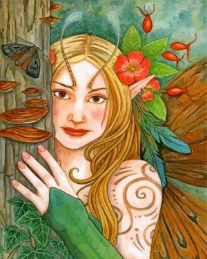 wild Nymph paint by number