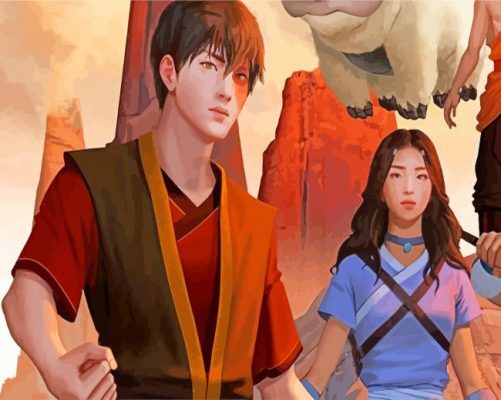 zuko And Katara Art paint by number