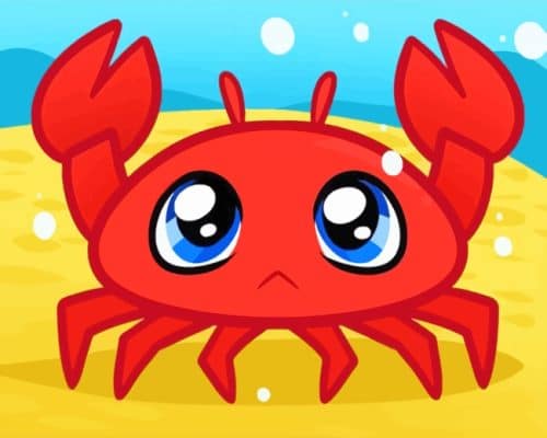 Cute-Crab paint by numbers