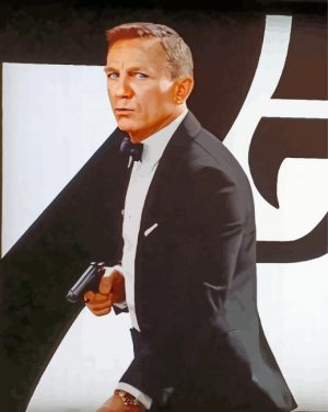 Daniel Craig James Bond paint by numbers