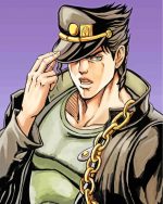 Jotaro Kujo Jojo Adventure paint by numbers