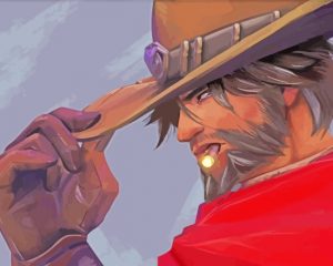 McCree Overwatch Character paint by numbers