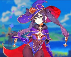 Mona Genshin Impact paint by numbers