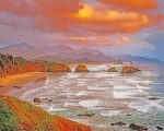 Oregon Ecola State Park At Sunset Paint by numbers