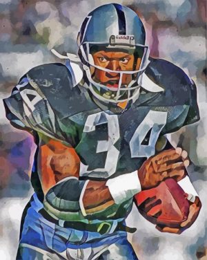 Bo Jackson Rainders paint by numbers