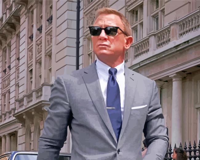 Classy James Bond paint by numbers